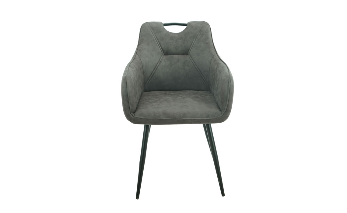 Milan Dining Chair - Grey PU Chair 