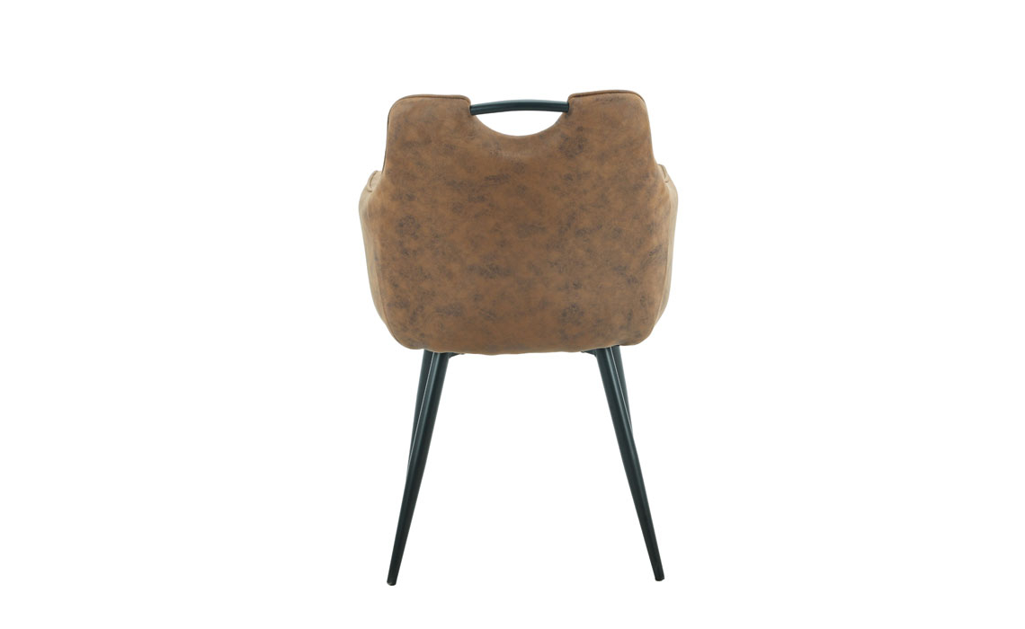 Milan Dining Chair - Brown PU Chair
