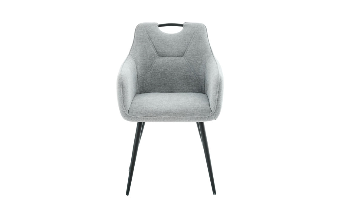 Milan Dining Chair - Sliver Fabric Chair