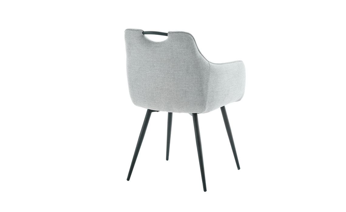 Milan Dining Chair - Sliver Fabric Chair