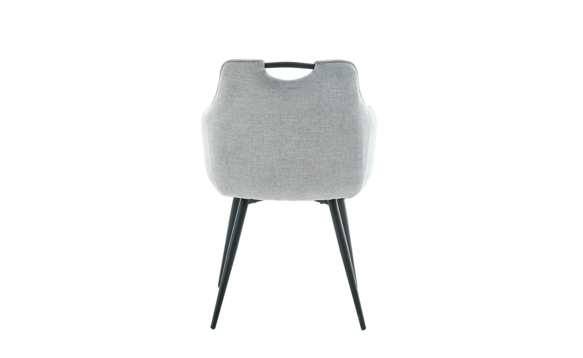 Milan Dining Chair - Sliver Fabric Chair