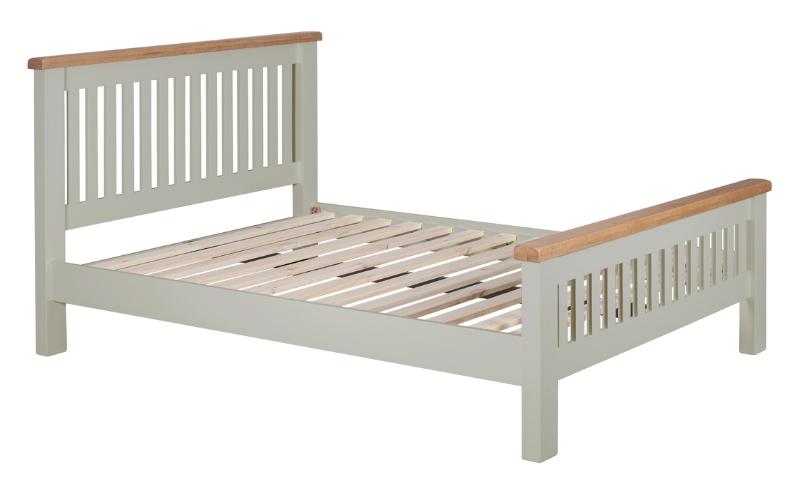 4ft6 Eden Grey Painted High End Double Bed Frame