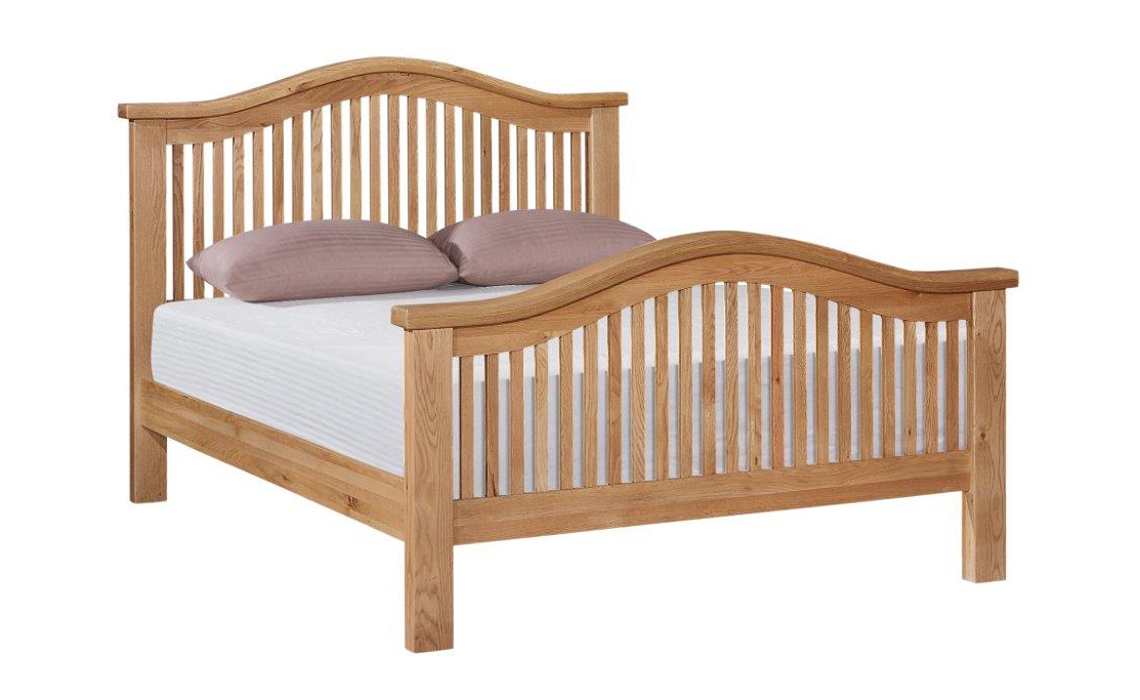 Royal Oak 4ft6 Double Arch Top Bed Frame