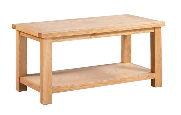 Lavenham Oak Large Coffee Table With Shelf