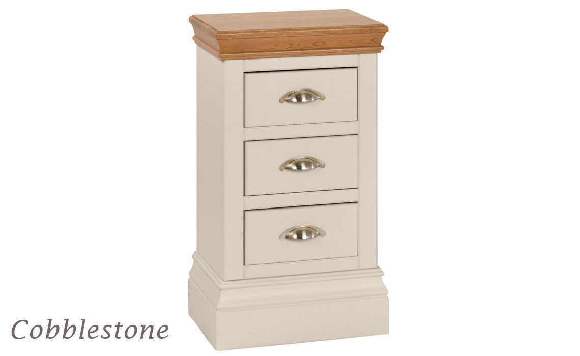 Barden Painted 3 Drawer Compact Bedside