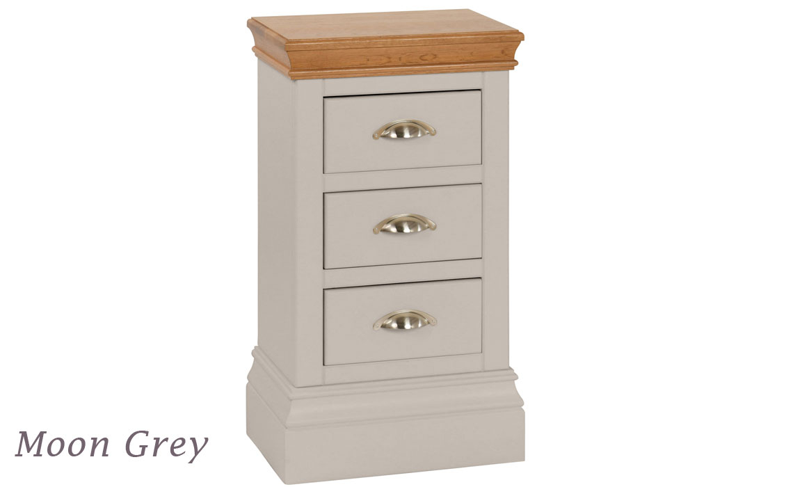 Barden Painted 3 Drawer Compact Bedside