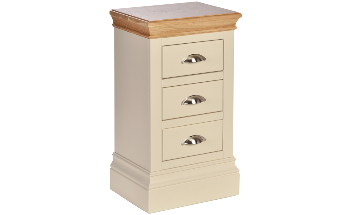 Barden Painted 3 Drawer Compact Bedside