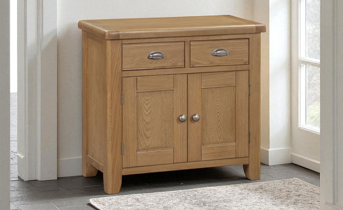 Thornby Oak 2 Drawer 2 Door Sideboard