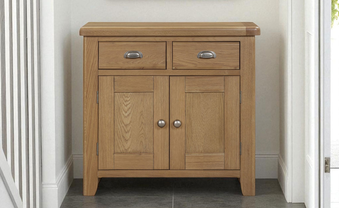 Thornby Oak 2 Drawer 2 Door Sideboard