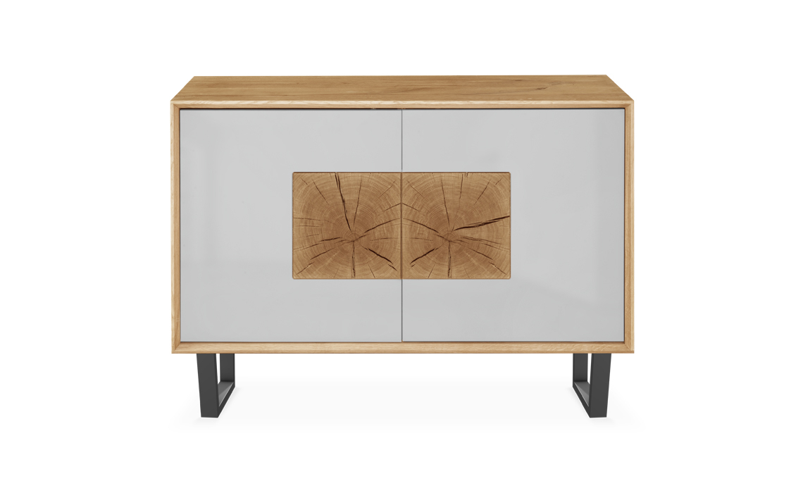 Annika Modern Oak 2 Door Small Sideboard