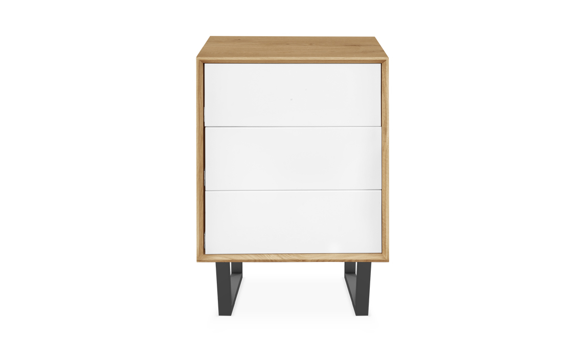 Annika Modern Oak 3 Drawer Mini Sideboard