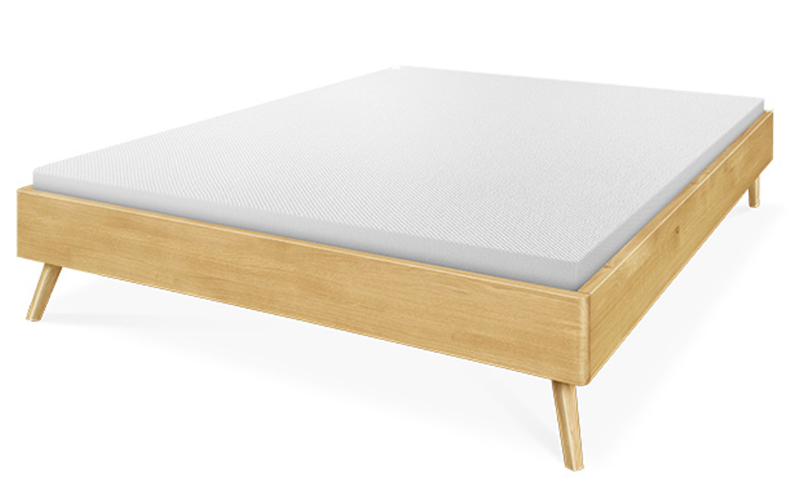 Annika Modern Oak Bed Frame Base Only, Modern Oak Bed Frame