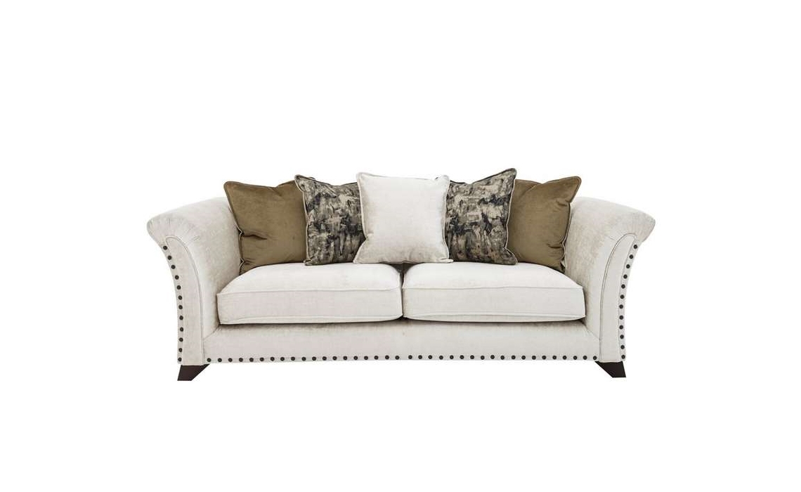 Mayfair 3 Seater Sofa Large Choices Of Luxury Fabrics Hardwood Frame 