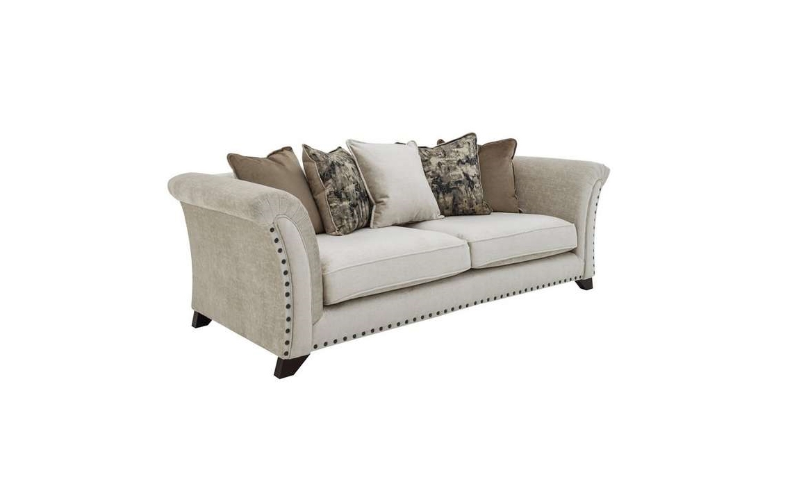 Mayfair 3 Seater Sofa Large Choices Of Luxury Fabrics Hardwood Frame 