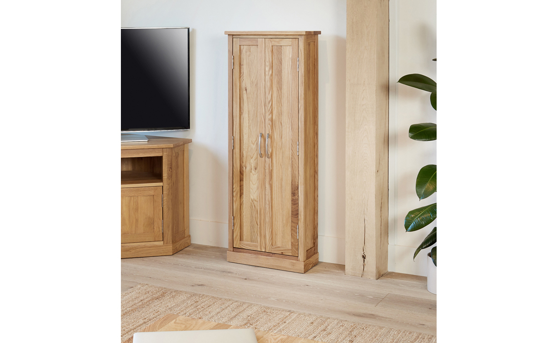 Pacific Oak DVD Storage Cupboard