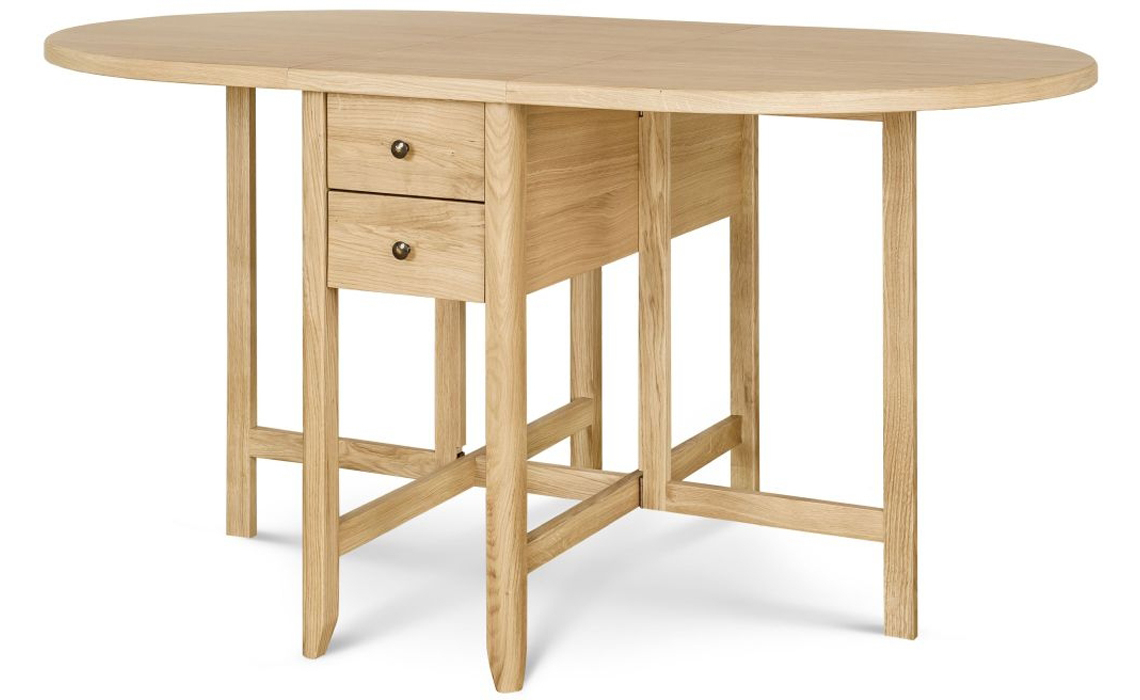 Lancaster Solid Oak 150cm Drop Leaf Dining Table