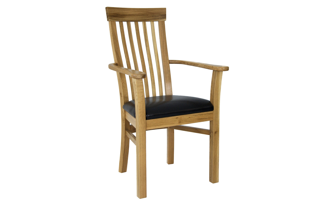 York Solid Oak Stockholm Carver Dining Chair 
