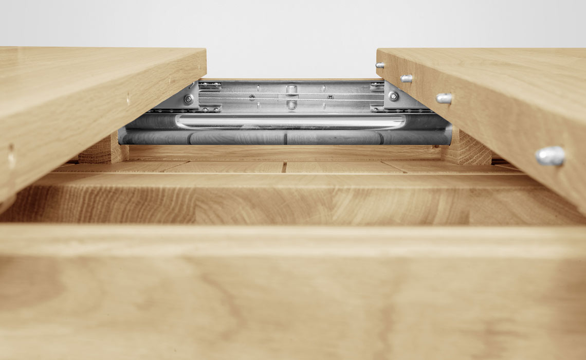 Moreno Solid Oak Extending D-End Dining Table - 2 Sizes Available