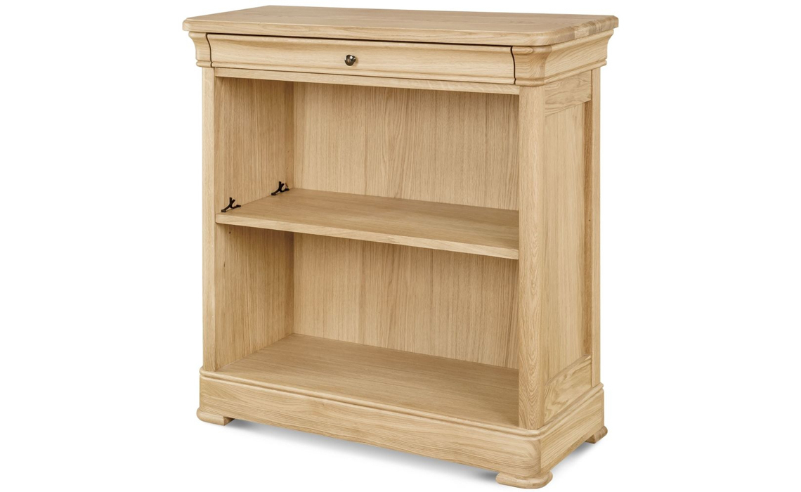 Lancaster Solid Oak Small Wide Bookcase