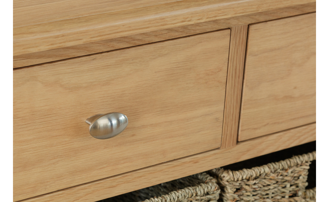 Columbus Oak 2 Drawer 4 Basket Sideboard