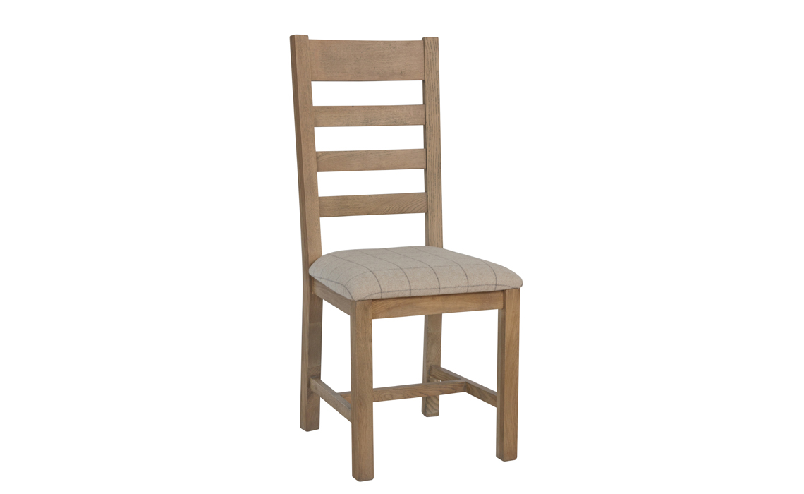 Ambassador Oak Slatted Dining Chair - 2 Pad Colours