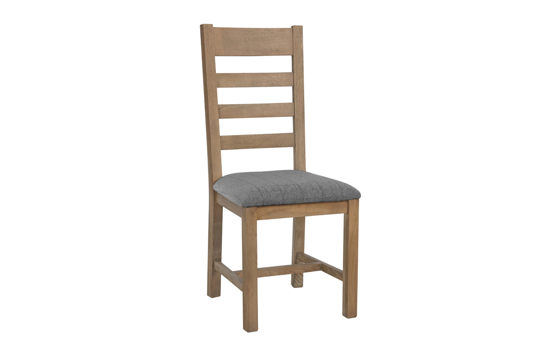 Ambassador Oak Slatted Dining Chair - 2 Pad Colours