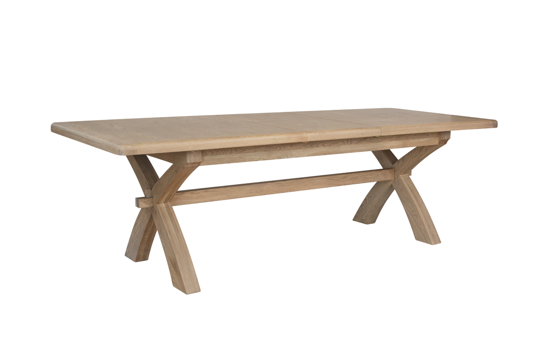 Ambassador Oak 200-250cm Cross Leg Extending Dining Table