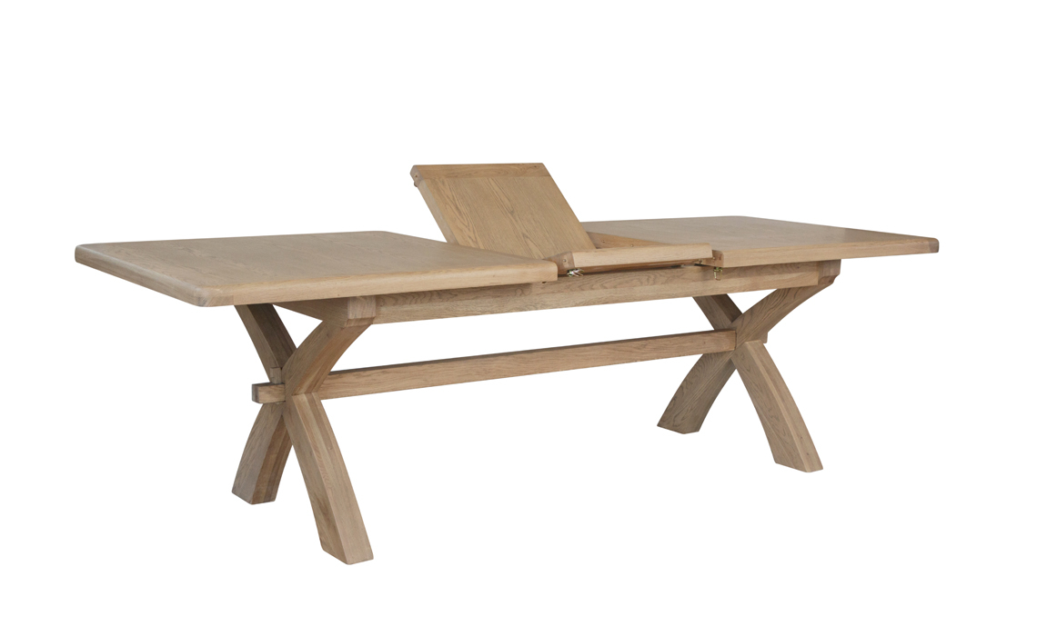 Ambassador Oak 200-250cm Cross Leg Extending Dining Table