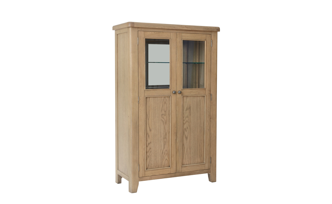 Ambassador Oak Drinks Display Cabinet