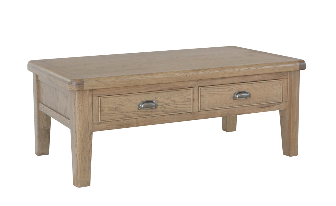 Ambassador Oak Large 2 Drawer Coffee Table