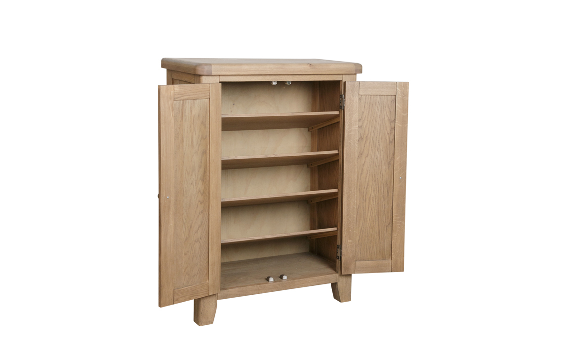 Ambassador Oak Shoe Cabinet