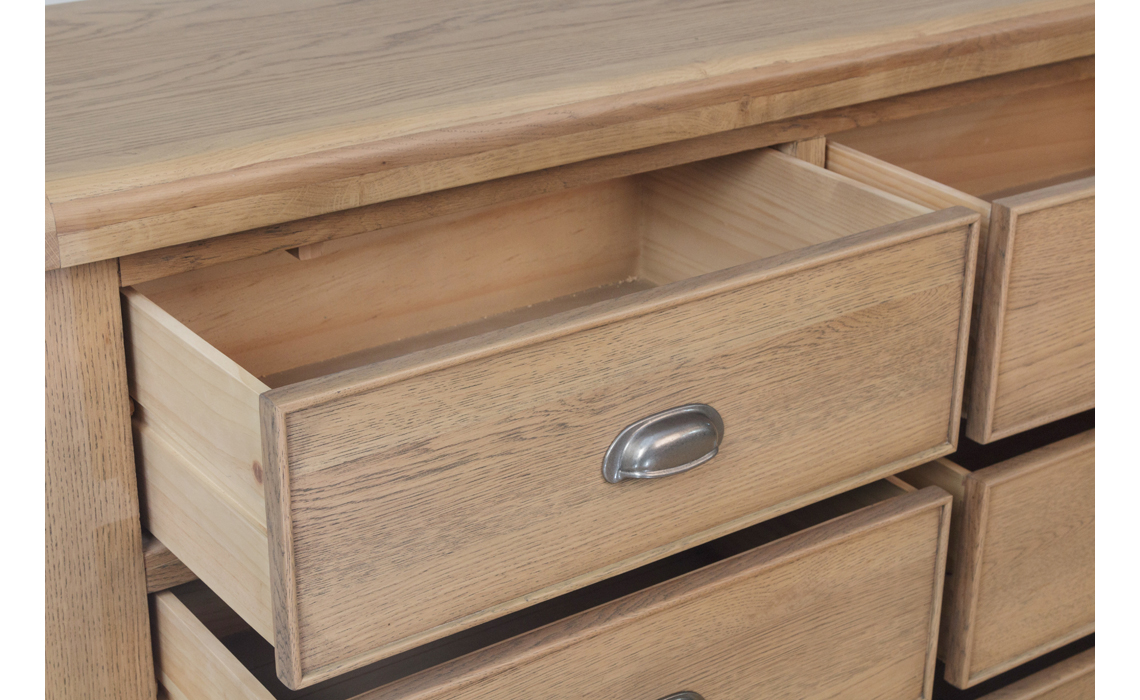 Ambassador Oak 6 Drawer Chest