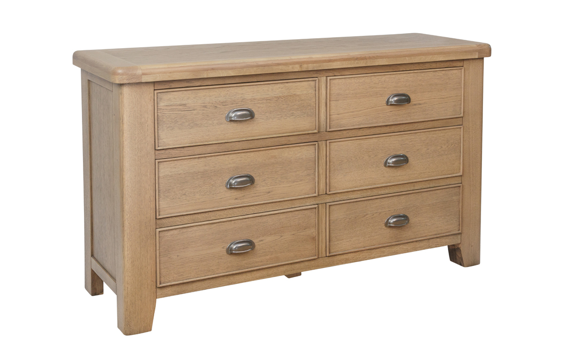 Ambassador Oak 6 Drawer Chest