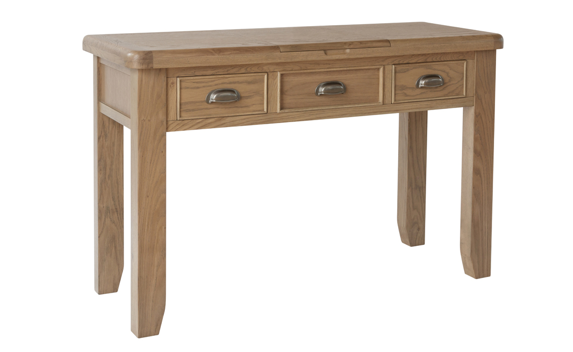 Ambassador Oak Dressing Table With Mirror