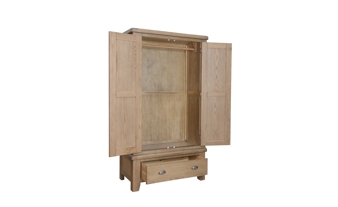 Ambassador Oak 2 Door Gents Wardrobe