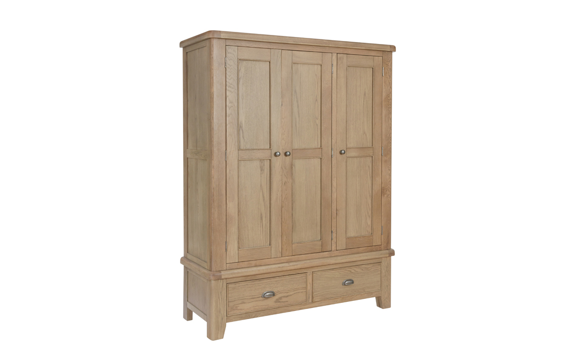 Ambassador Oak 3 Door Triple Wardrobe