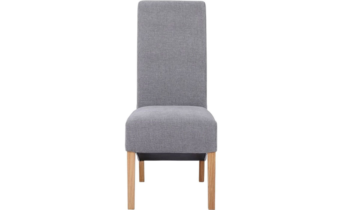 Highcliffe Light Grey Scroll Back Dining Chair