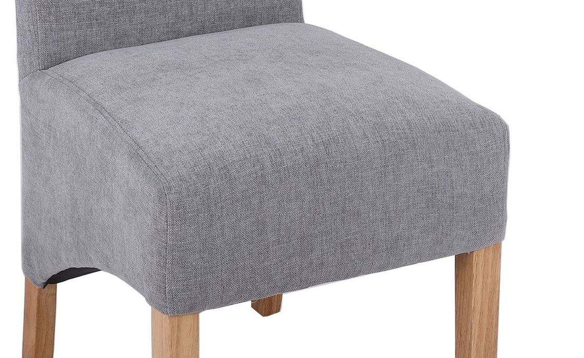 Highcliffe Light Grey Scroll Back Dining Chair