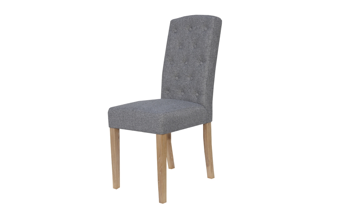 Vienna Light Grey Upholstered Chair