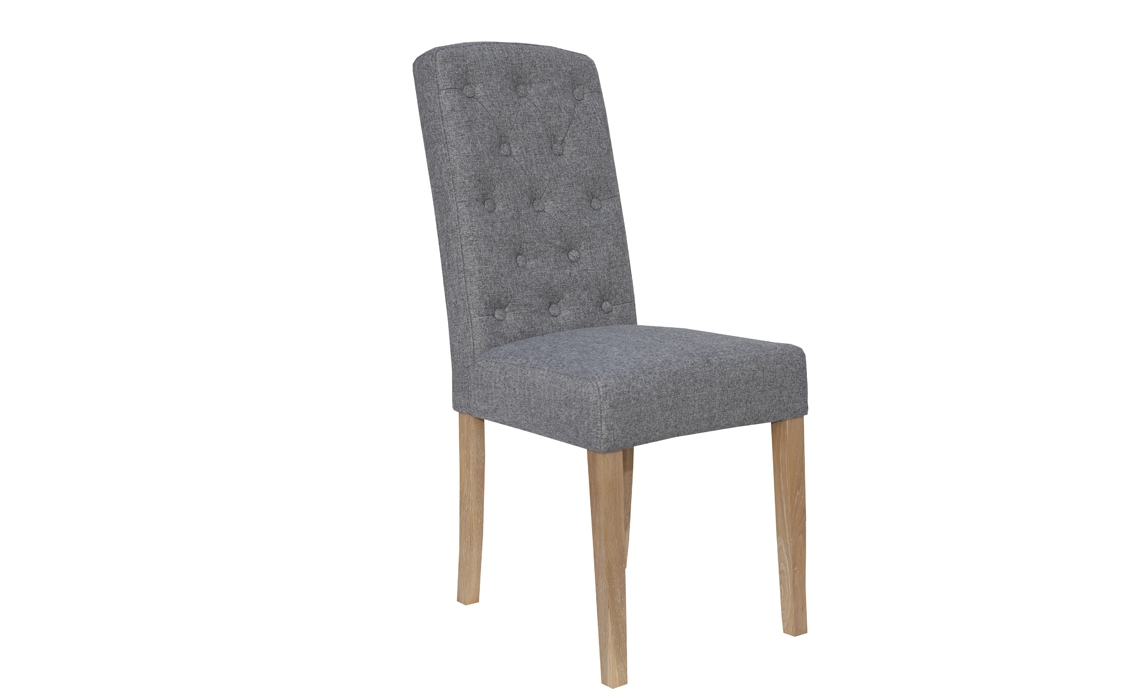 Vienna Light Grey Upholstered Chair
