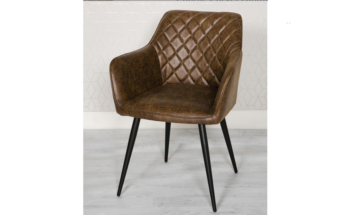 Deco Antique Brown Carver Dining Chair