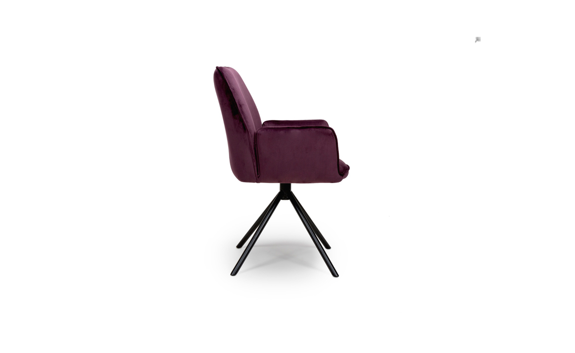 Uno Mulberry Dining Chair