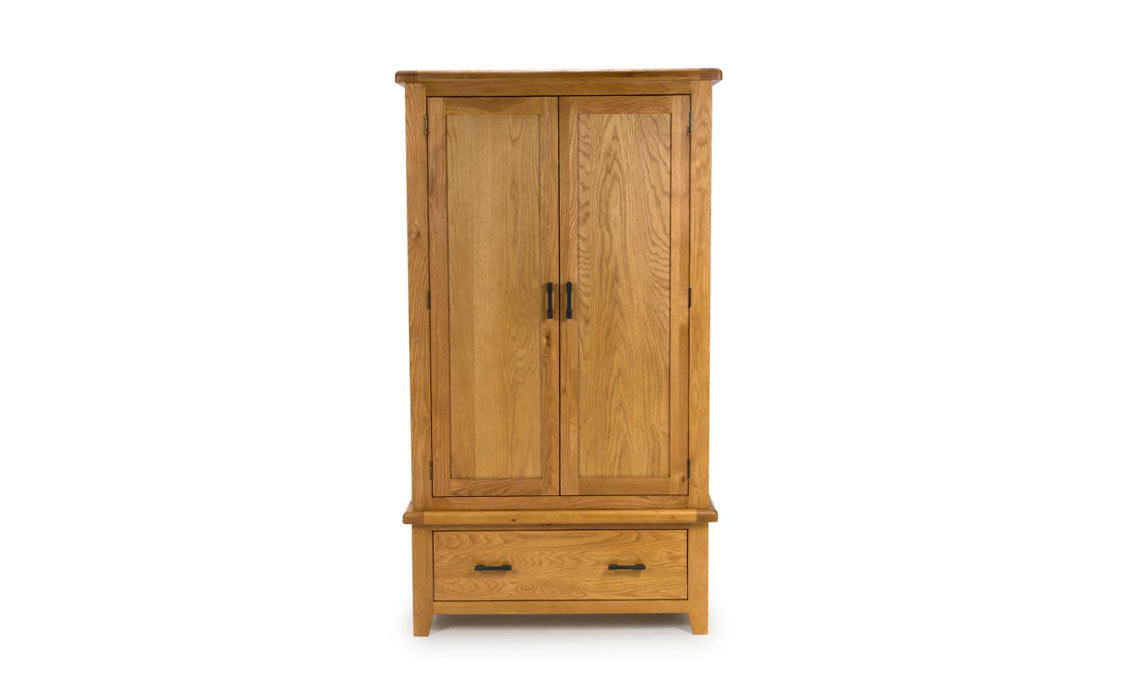 Hamilton Oak 2 Door Wardrobe