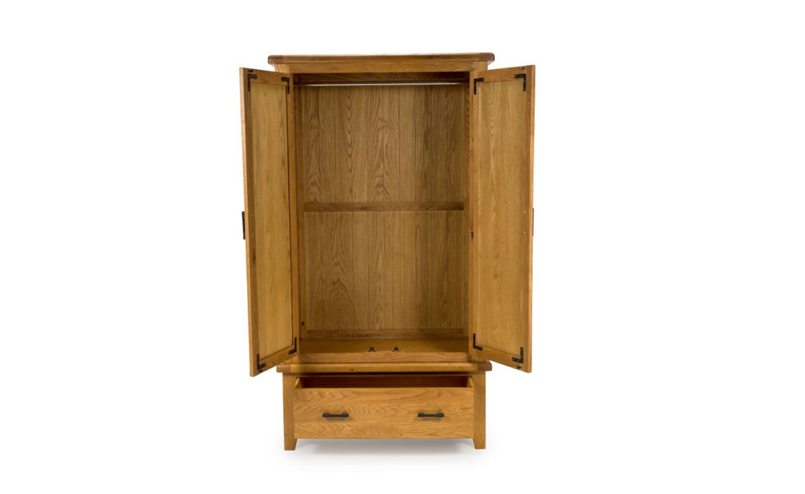 Hamilton Oak 2 Door Wardrobe