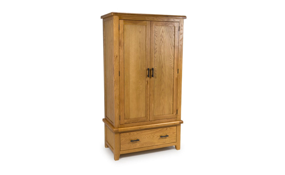 Hamilton Oak 2 Door Wardrobe