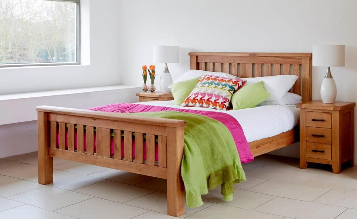 Hamilton Oak 6ft Super Kingsize Bed Frame