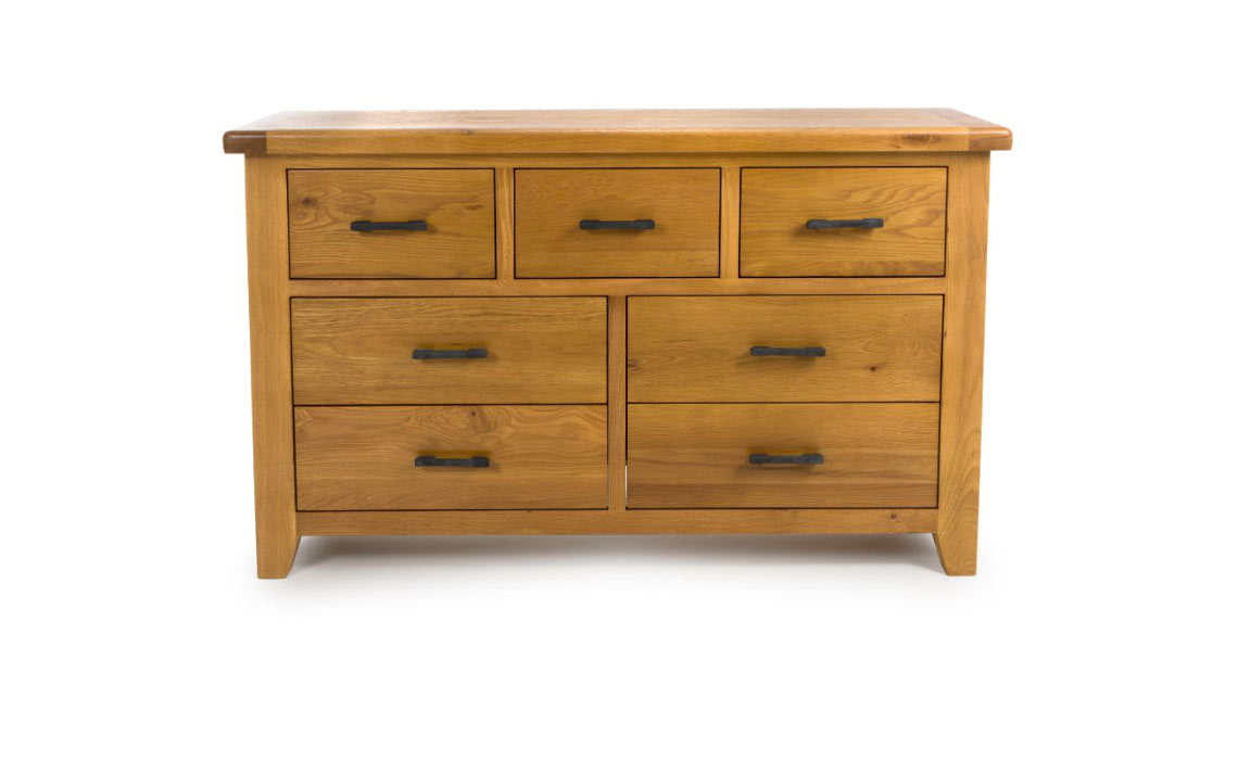 Hamilton Oak 3 Over 4 Chest Of Drawers 