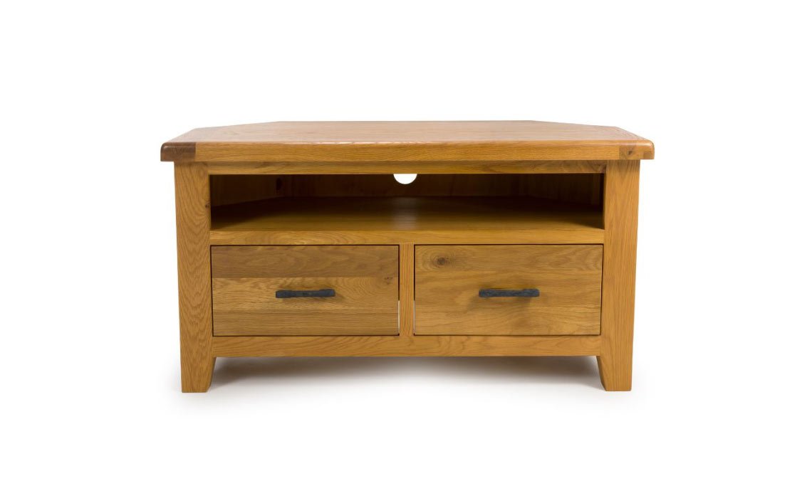 Hamilton Oak Corner TV Unit