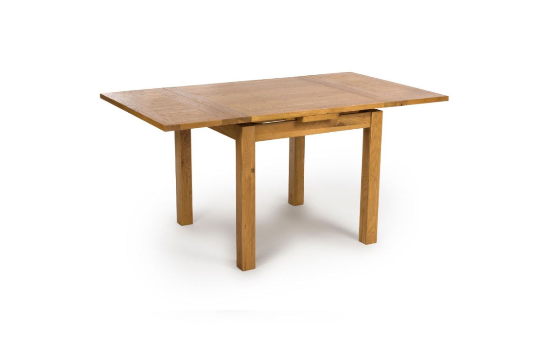 Hamilton Oak 90-160cm Draw Leaf Extending Table  