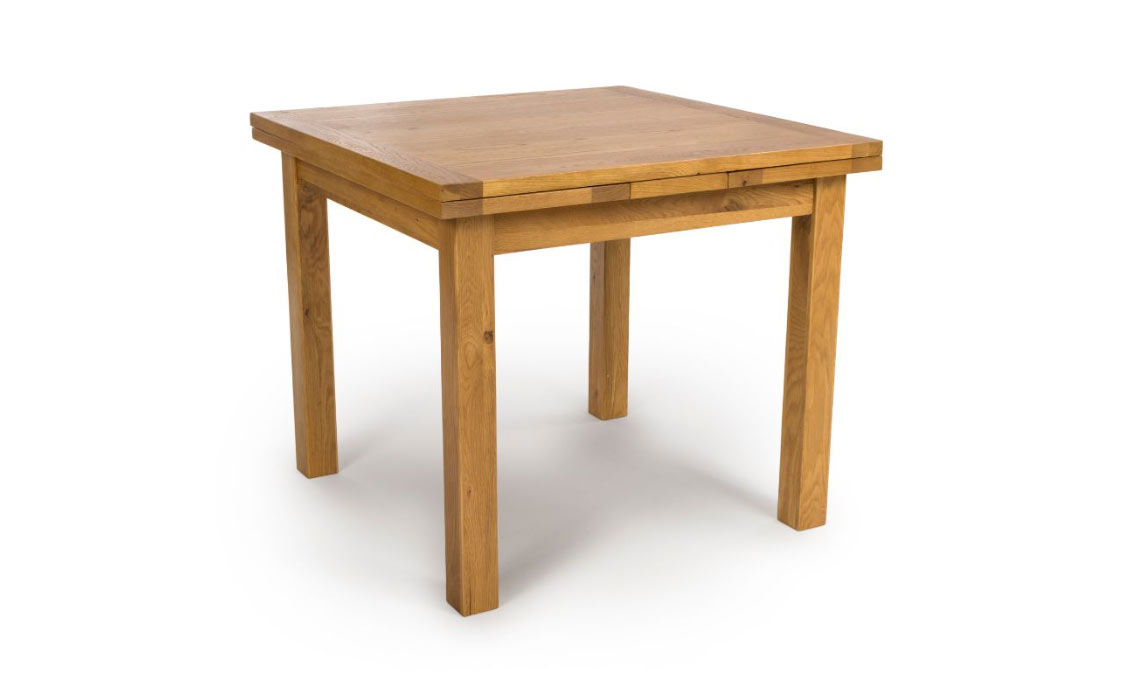 Hamilton Oak 90-160cm Draw Leaf Extending Table  